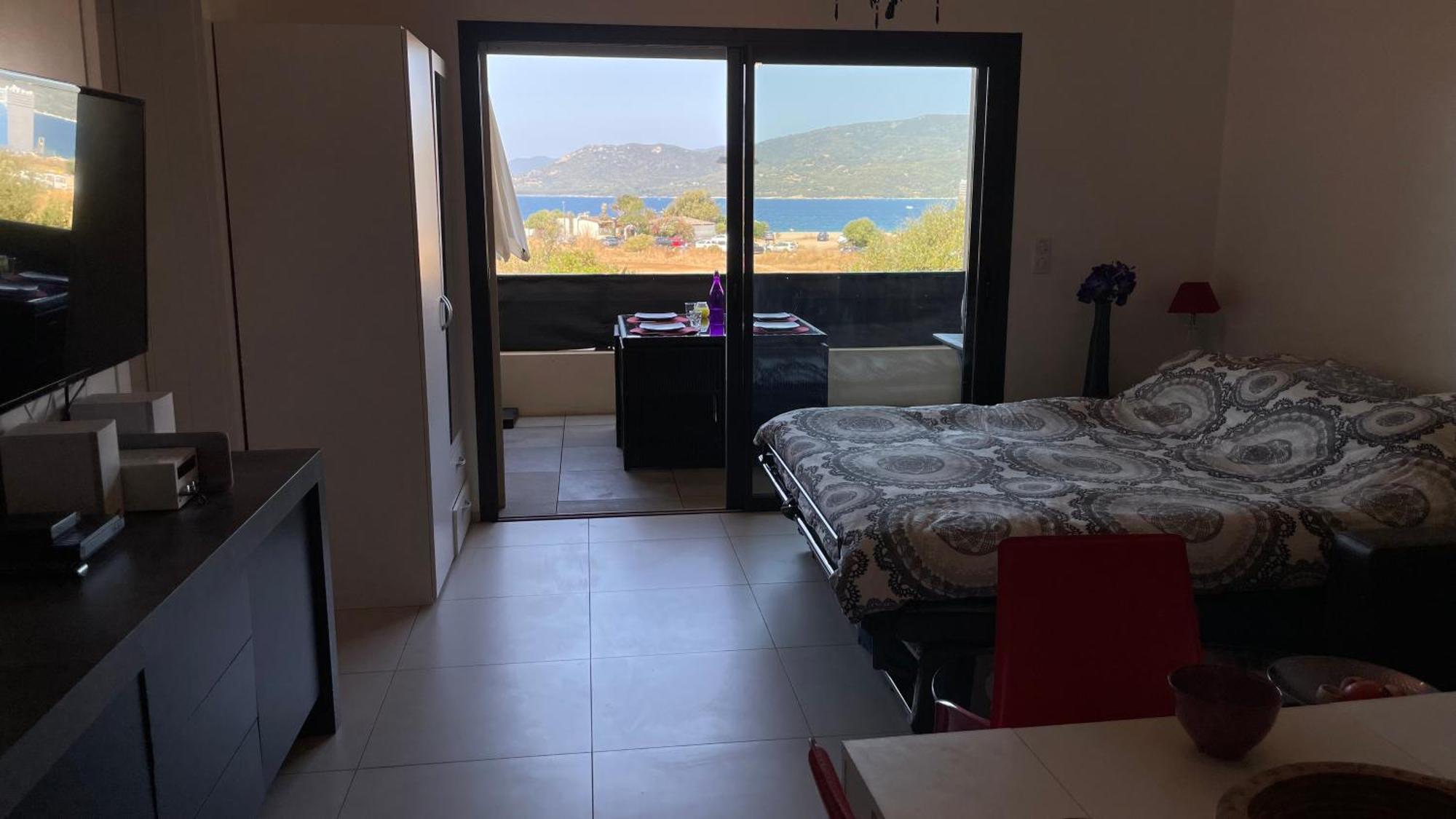 Studio T1 bis vue mer Propriano Propriano  Exterior foto